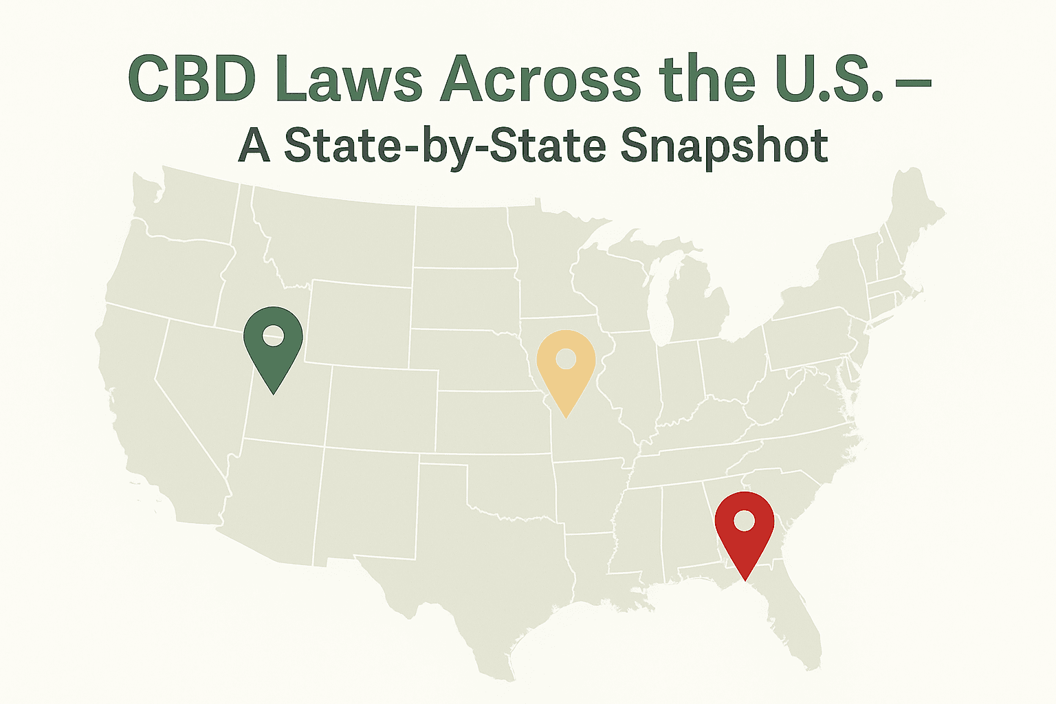 CBD Laws Across the U.S. – A State-by-State Snapshot